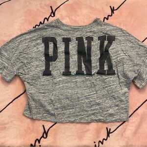 PINK Victoria's Secret Heather Gray Kids Tee